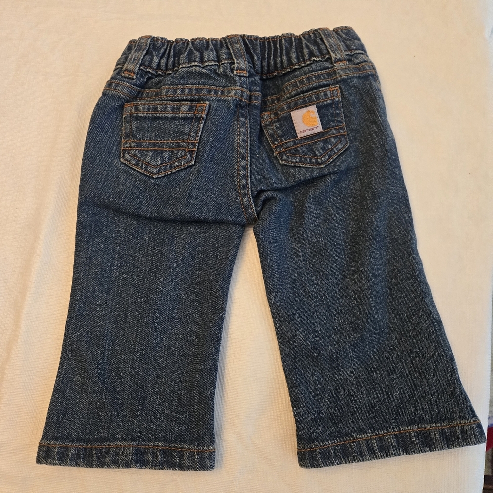 Carhartt denim blue jeans size 6 months